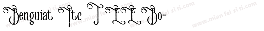 Benguiat Itc T EE Bo字体转换
